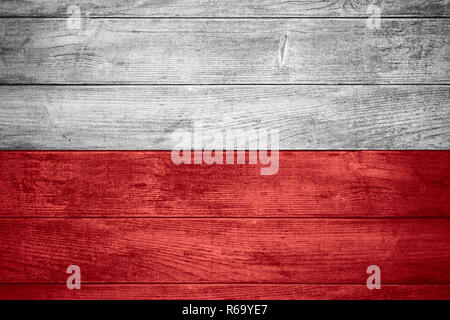 Flagge von Polen Stockfoto