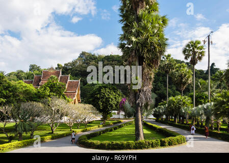 Luangprabang National Museum und den Königlichen Palast oder Haw Kham. Louangphabang, Provinz Luang Prabang, Laos, Südostasien Stockfoto