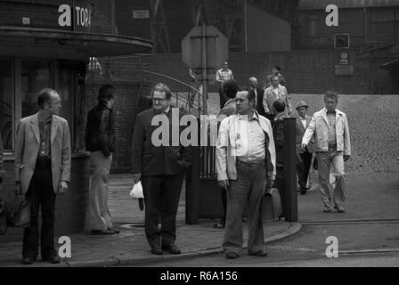 Die Stadt Neunkirchen am 2. August 1979. Hütte | Verwendung weltweit Stockfoto