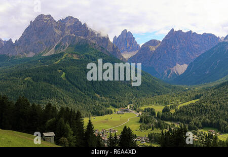 Das sextental in Südtirol Stockfoto