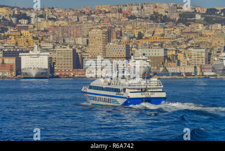 Fähre, Hafen, Neapel, Italien, Faehre, Hafen, Neapel, Italien Stockfoto