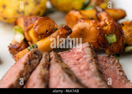 Steak-Scheiben Stockfoto