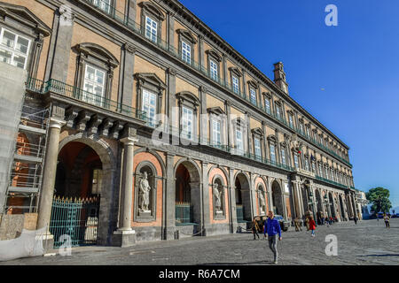 King's Palace, Palazzo Reale, Piazza del Plebescito, Neapel, Italien, Koenigspalast, Palazzo Reale, Neapel, Italien Stockfoto