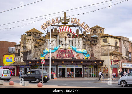 Coral Island Spielhalle in Blackpool, Lancashire, Großbritannien Stockfoto