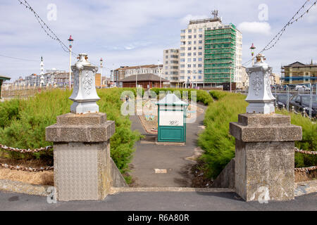 Abgebrochene Adventure golf Falgstaff Gärten in Blackpool, Lancashire, Großbritannien Stockfoto