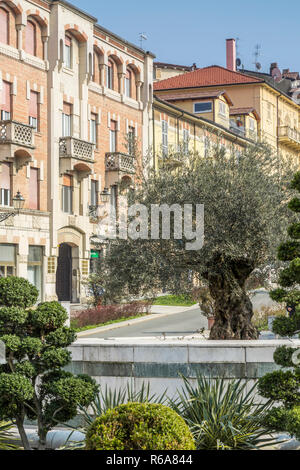 Piazza Italia In Spa Stadt Acqui Terme Stockfoto