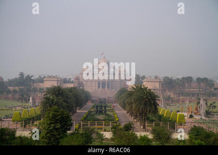 Indu Akshardham Tempel in Neu Delhi Stockfoto