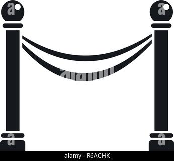 Museum Barriere Symbol. Einfache Abbildung: Museum Barriere vektor Symbol für Web Design auf weißem Hintergrund Stock Vektor