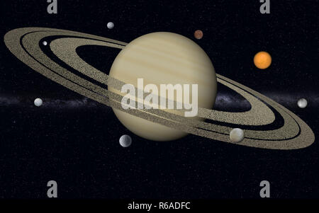 Saturn Stockfoto