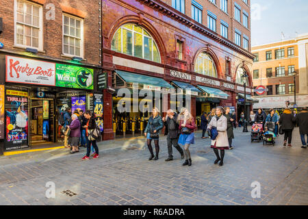 Eine typische Ansicht in Covent Garden Stockfoto