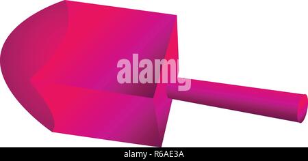 Rosa dreidel Symbol. Cartoon von Pink dreidel Vektor Symbol für Web Design auf weißem Hintergrund Stock Vektor