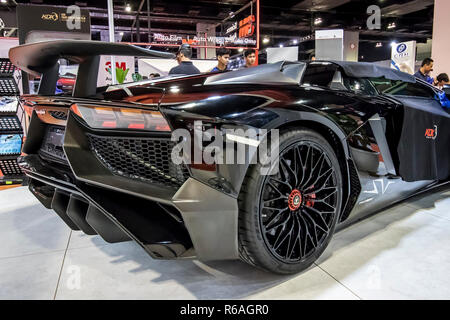 Kuala Lumpur, Malaysia. 2. Dezember, 2018. Besuchen KDX Stand sah einen Lamborghini Aventador am Kuala Lumpur International Motor Show 2018 (KLIMS 18) Kua Stockfoto