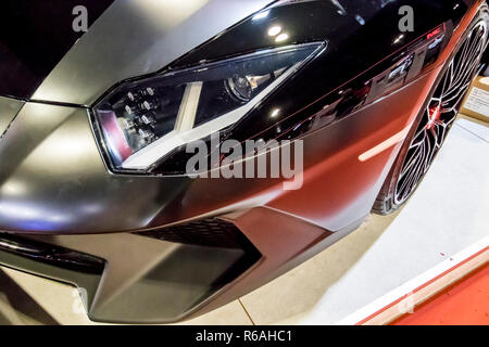 Kuala Lumpur, Malaysia. 2. Dezember, 2018. Besuchen KDX Stand sah einen Lamborghini Aventador am Kuala Lumpur International Motor Show 2018 (KLIMS 18) Kua Stockfoto