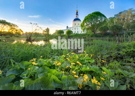 Blick auf Kirche der Geburt der Jungfrau in Vyazma, Smolensk, Russland Stockfoto