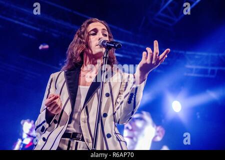 Maneskin führt bei Fabrique in Milano, Italien, am 23. November 2018 Stockfoto