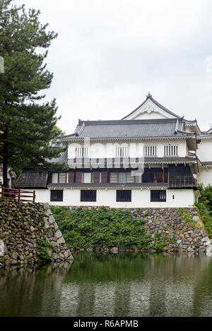 Von Kokura Castle (kokura-jo), einem historischen Samurai Burg in Kitakyushu, Japan. Stockfoto