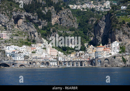 Atrani - Amalfi Küste - Italien Stockfoto