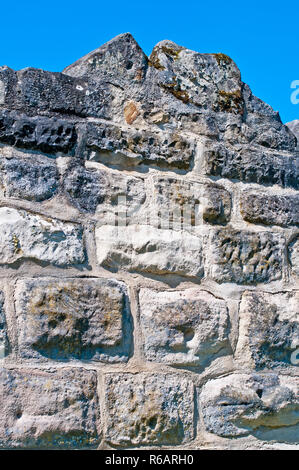 Detail einer alten Mauer Stockfoto