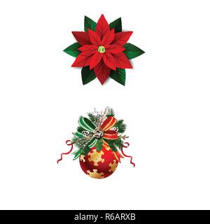 Weihnachten festliche Dekoration von Weihnachten Baum verzweigt Stock Vektor