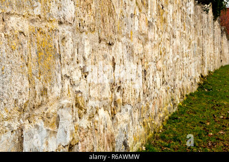 Detail einer alten Mauer Stockfoto