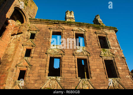 Caerlaverock Castle, Dumfries and Galloway, Schottland. Stockfoto