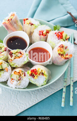 Gemüse-Frühlingsrollen Stockfoto