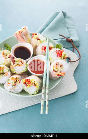 Gemüse-Frühlingsrollen Stockfoto