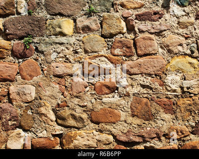 Detail einer alten Mauer Stockfoto