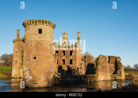 Caerlaverock Castle, Dumfries and Galloway, Schottland. Stockfoto