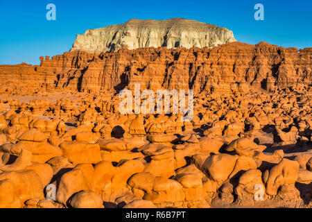 Hoodoo rockt im Goblin Valley State Park, Colorado Plateau, Utah, USA Stockfoto