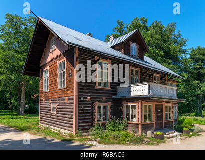 Die Schweizer Villa, ein 1870 Sommer Haus, Estnischen Freilichtmuseum (Vabaõhumuuseum), Tallinn, Estland Stockfoto