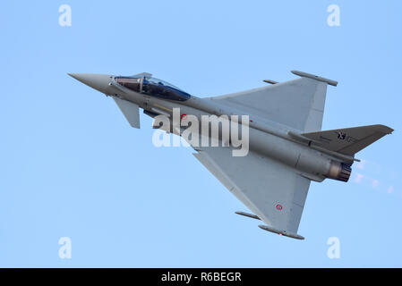 Aeronautica Militare, AM, italienische Luftwaffe Eurofighter 2000 Typhoon auf der Royal International Air Tattoo, RIAT 2018, RAF Fairford Air Show Stockfoto