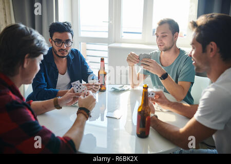 Freunde-Spielkarten Stockfoto