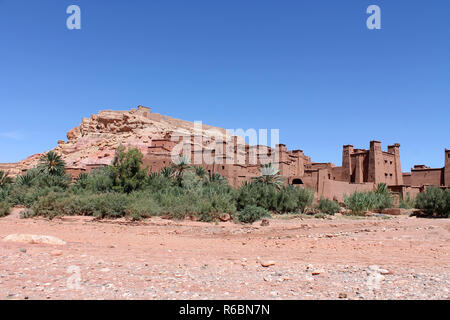 Aït-Ben-haddou Lehmbauten am Salzfluss - Weltkulturerbe Stockfoto