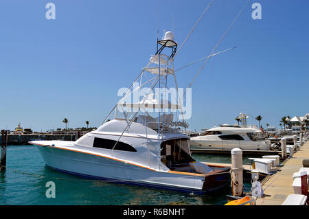 Yachten in Key West Marina Stockfoto