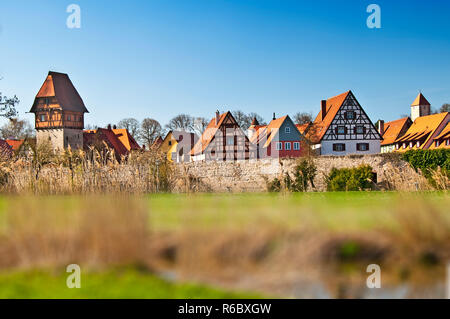 Dinkelsbühl alte Stadt in Deutschland Stockfoto