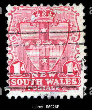 Briefmarke von der australischen Staaten in der New South Wales Serie 1897 ausgestellt Stockfoto