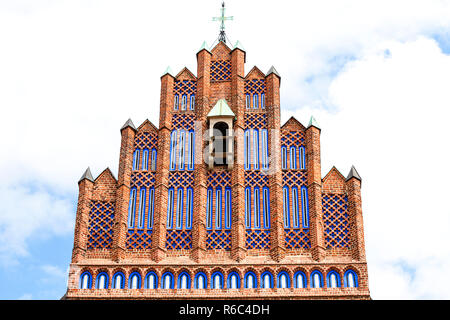 Die gotische Kirche aus dem 14. Jahrhundert von Corpus Christi, Fassade, Wroclaw, Polen Stockfoto