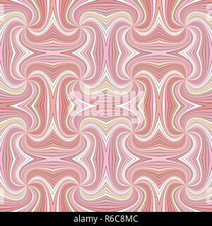 Rosa Nahtlose psychedelischen geometrcial Swirl Streifenmuster Hintergrund - Vektor gekrümmte burst Design Stock Vektor