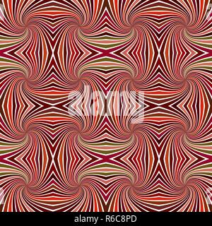 Braun abstract hypnotischen Nahtloser Gestreifter spiralförmige Muster Hintergrund design Stock Vektor