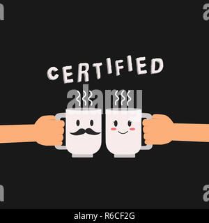 Konzeptionelle Handschrift zeigt zertifiziert. Business Foto offiziell zur Schau stellen erkennen, wie bestimmte Qualifikationen oder Standards Hu Analyse hand Halten Stockfoto