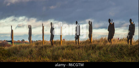 Denkmal für die Gefallenen des Zweiten Weltkriegs 1 Mersea Island Essex Stockfoto