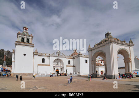 Bolivien, Copacabana, die Basilika Nuestra Señora De Copacabana Stockfoto