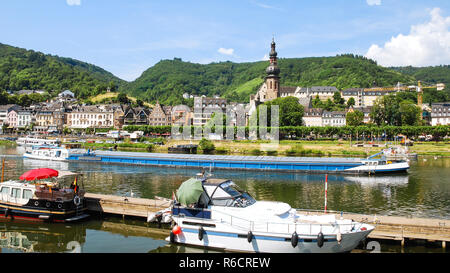 Blick auf die Stadt Cochem Mosel Stockfoto