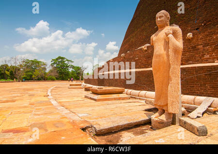 Jetavanaramaya Dagoba In den Ruinen des Jetavana in der heiligen Welt Erbe der Stadt Anuradhapura, Sri Lanka Stockfoto