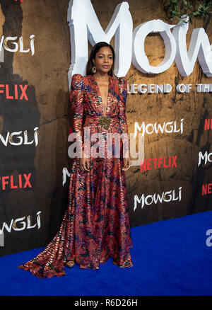 London, Großbritannien. 04 Dez, 2018. Naomie Harris besucht eine Special Screening von Netflix 'Mowgli: Legende Der Dschungel" Im Curzon Mayfair. Credit: SOPA Images Limited/Alamy leben Nachrichten Stockfoto