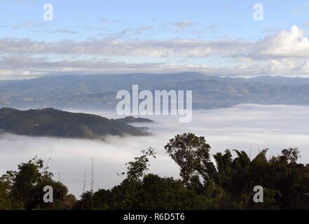 Lancang. 5 Dez, 2018. Foto auf Dez. 5, 2018 zeigt die Landschaft in Jingmai Berg des Lancang Lahu autonomen Grafschaft in Pu'er-Stadt, im Südwesten der chinesischen Provinz Yunnan. Credit: Yang Zongyou/Xinhua/Alamy leben Nachrichten Stockfoto