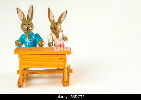 Osterhasen in der Schule Stockfoto