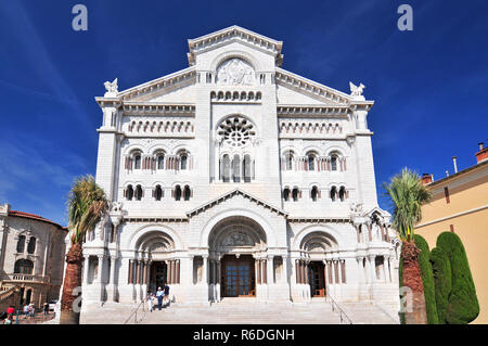 St.-Nikolaus-Kirche, Monaco Kathedrale, Monaco-Ville, Altstadt, Le Rocher (Rock), Monaco, Cote D'Azur, Europa Stockfoto