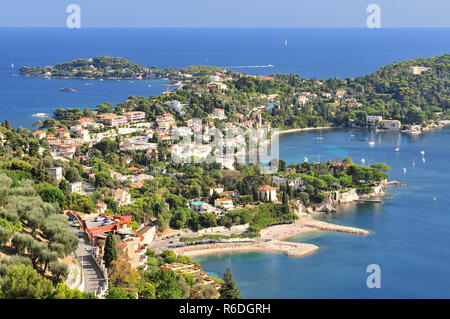 Die berühmten Dorf Saint-Jean-Cap-Ferrat Europa, Frankreich, Alpes-Maritimes Stockfoto